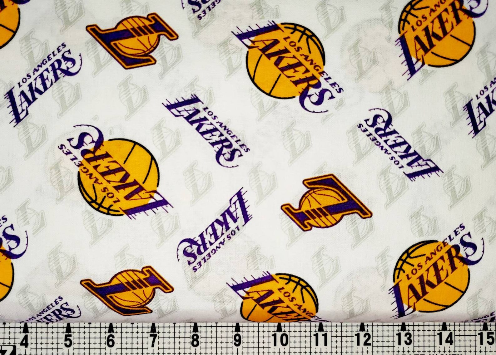 Camelot Fabrics Los Angeles Lakers Fabric by the Yard Etsy