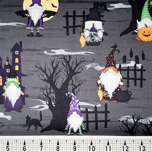 Wilmington Prints Gnome-ster Mash Gnomes Allover 82650 Fabric by the Yard//Piece