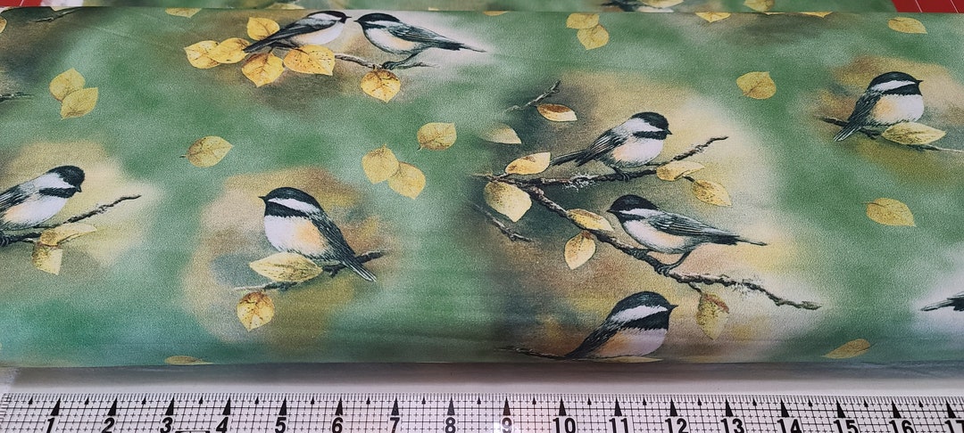 Quilting Treasures Chickadees 1649-29823-G Fabric by the Yard//piece - Etsy