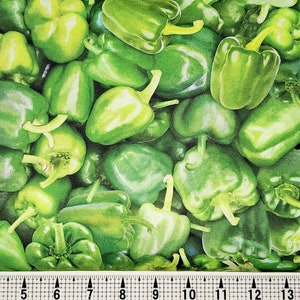 Timeless Treasures Green Peppers CD1983 Fabric by the Yard//Piece