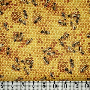 Elizabeth Studios Bees 510 Fabric by the Yard//Piece