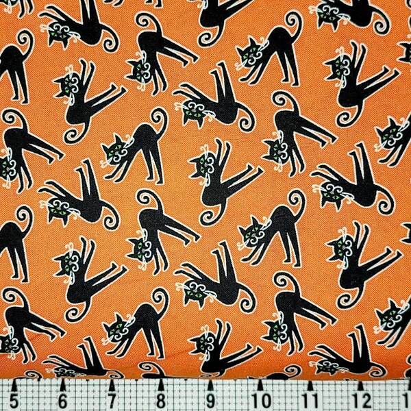 Glow in the Dark Cat Fabric Etsy