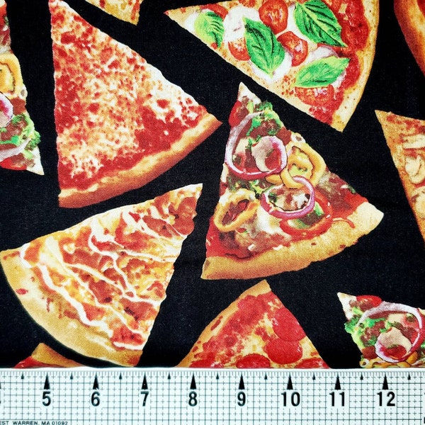 Timeless Treasures Pizza C5640 Fabric by the Yard/Piece