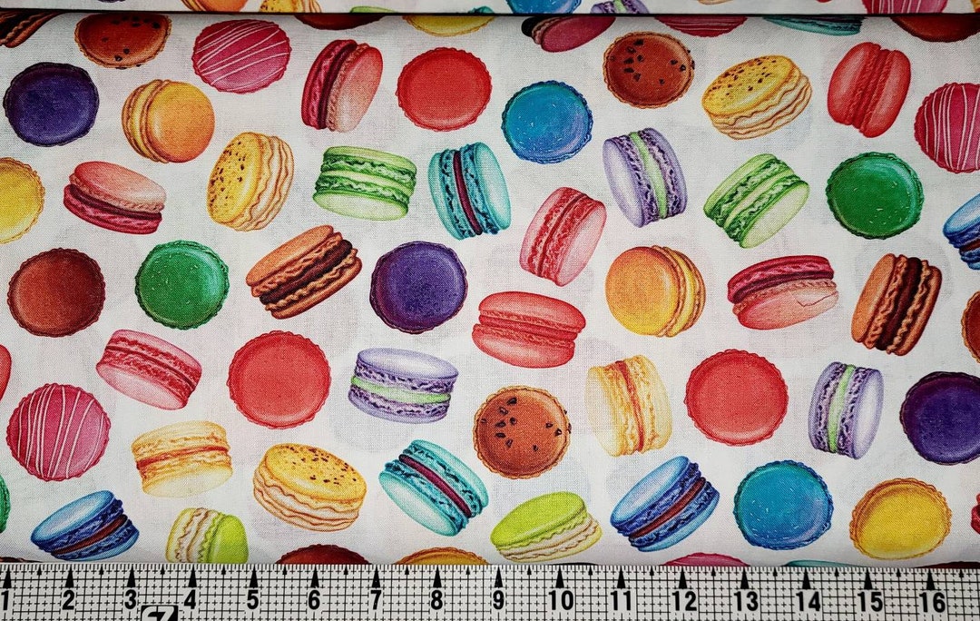 Robert Kaufman Sweet Tooth Macaroons 20627 Fabric by the Yard/piece Etsy