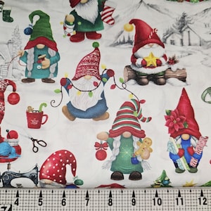 Timeless Treasures Quilting Wichtel Weihnachten CD3556 Stoff Meterware // Stück