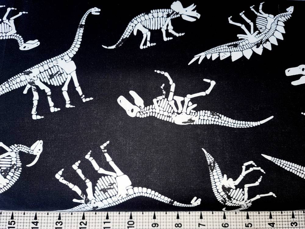 Timeless Treasures Glow in the Dark Dinosaurs CG8334 Fabric by the Yard ...