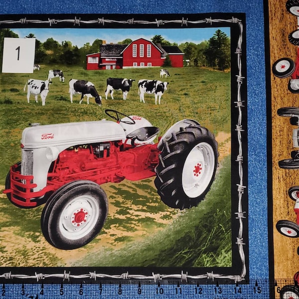 Print Concepts Ford Tractor 9936 15" Pillow Panel