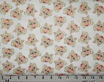 Camelot Fabrics Muppets Miss Piggy Tissu par mètre//pièce