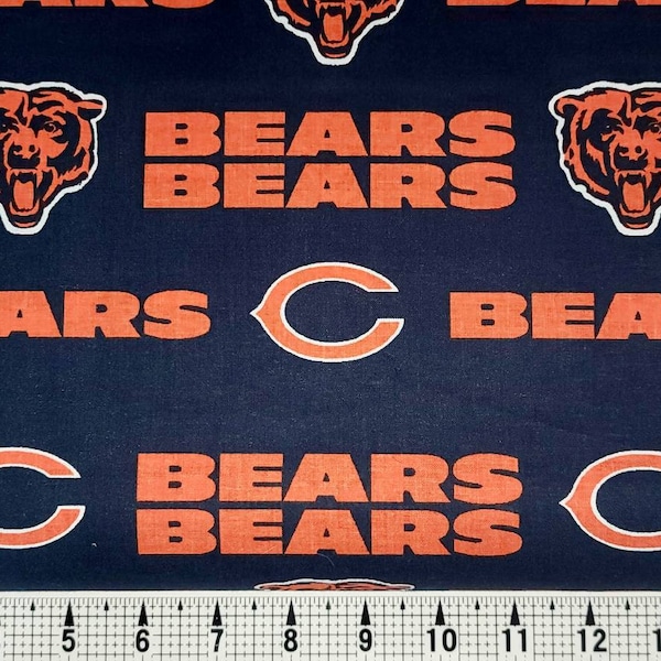 Fabric Traditions Chicago Bears Fabric by the Yard/Piece
