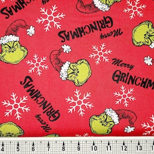 Robert Kaufman How the Grinch Stole Christmas ADE-20995-223 Fabric by the Yard//Piece