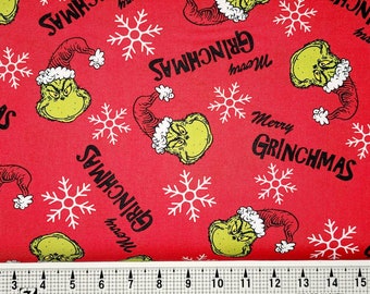 Robert Kaufman How the Grinch Stole Christmas ADE-20995-223 Fabric by the Yard//Piece