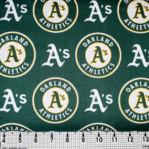 Fabric Traditions Oakland Athletics Fabric by the Yard/Piece