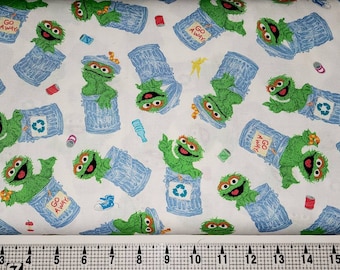 Quilting Treasures Sesamstraße Oscar der Grouch 1649-27543-Z Stoff Meterware