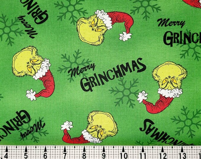 Robert Kaufman How the Grinch Stole Christmas ADE157837 Fabric by the