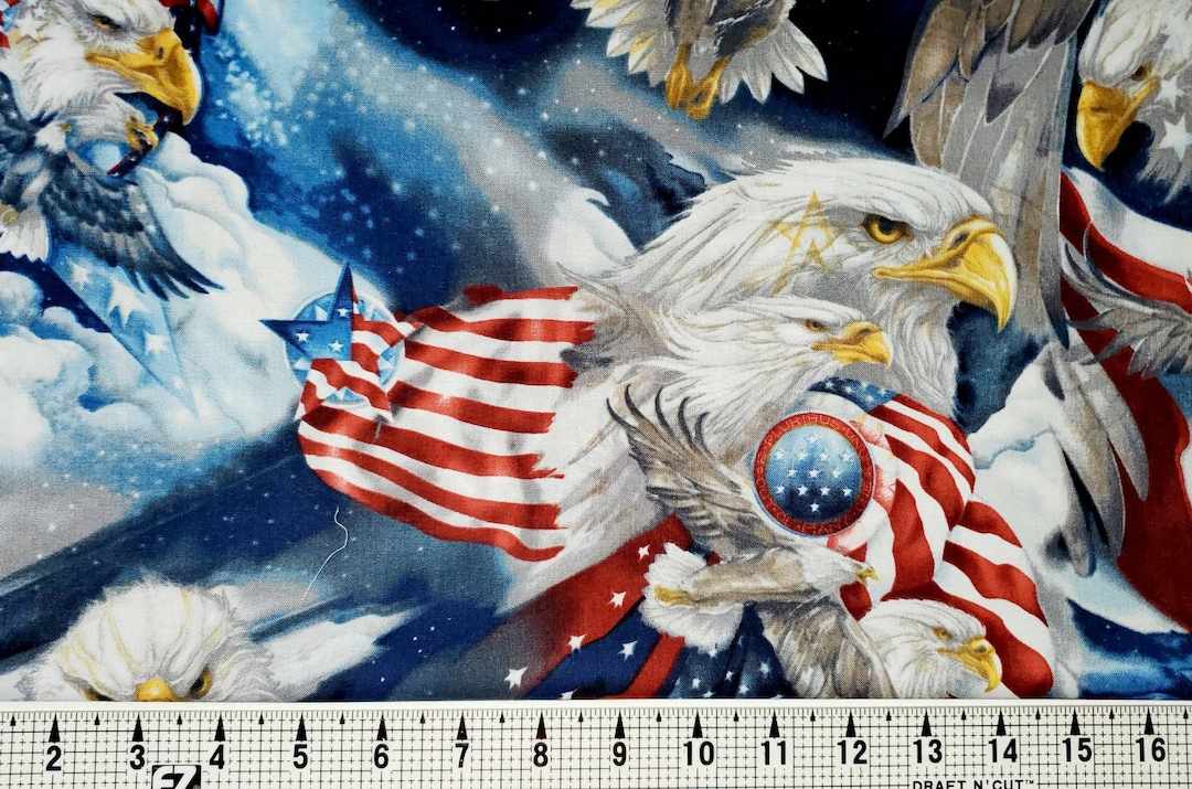 Robert Kaufman Patriotic Eagle 12484 Fabric by the Yard/piece Etsy