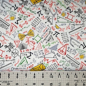 Timeless Treasures Math Equations C8230 Fabric by the Yard//Piece