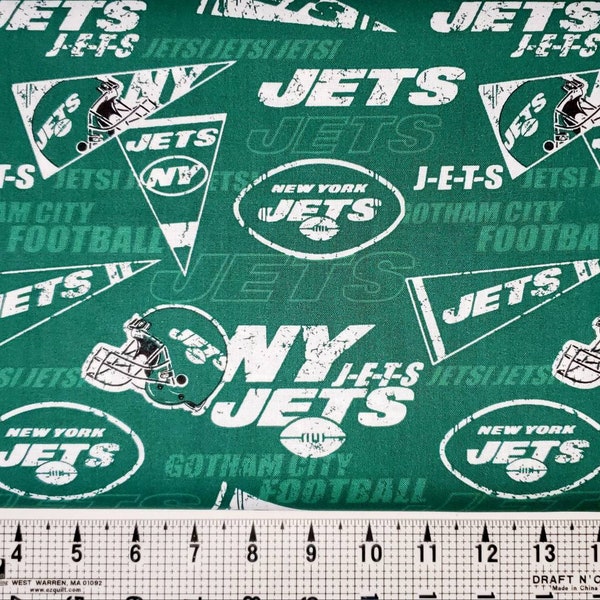 Fabric Traditions New York Jets Fabric by the Yard/Piece