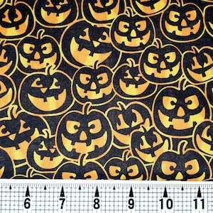 Springs Creative Halloween Pumpkin Flame Fabric by the Yard//Piece