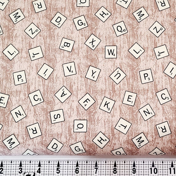 Camelot Fabrics Scrabble Classic Pieces 95070342 Fabric by the Yard/Piece