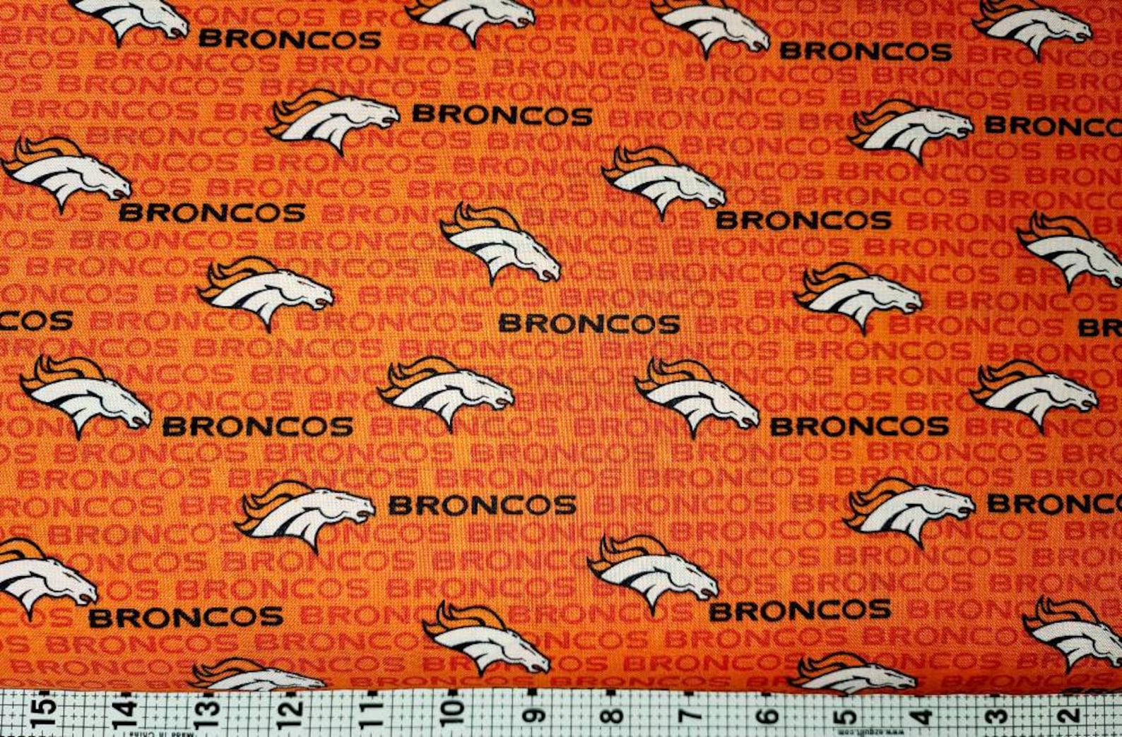 Fabric Traditions Denver Broncos Fabric by the Yard/piece Etsy