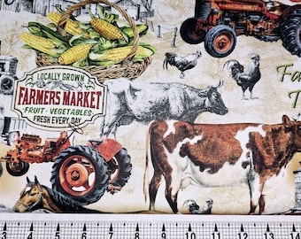 Michael Miller Farm to Table DCX11931 Fabric by the Yard//Piece