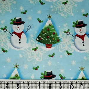 Tissu Baum Textiles Bonhommes de neige par mètre//pièce