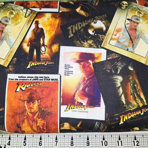 Camelot Fabrics Indiana Jones Posters 74740110 Fabric by the Yard/Piece