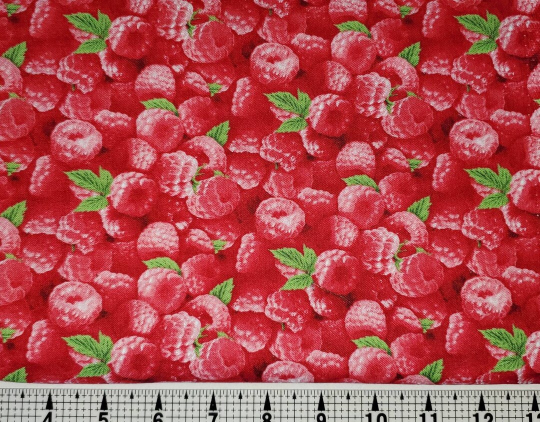 Elizabeth Studios Raspberries 154 Fabric by the Yard//piece - Etsy