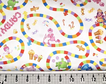 QT Fabrics。キャンディランドゲームボード ハーフヤードパネル