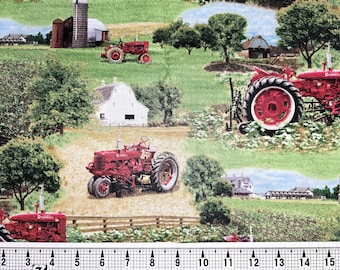 Tela Farmall de Quilting Treasures cortada a medida//Pieza