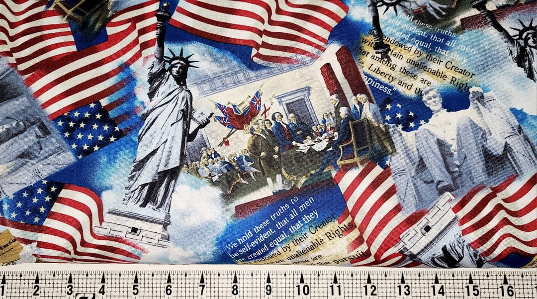 Timeless Treasures Patriotic USA Monuments C8322 Fabric by the Yard ...
