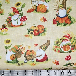 Wilmington Prints Gnome-kin Patch 39845 Fabric by the Yard//Piece