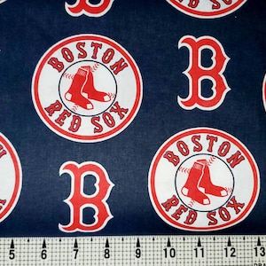 Fabric Traditions Boston Red Sox Fabric by the Yard//Piece
