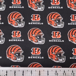 Fabric Traditions Cincinnati Bengals Fabric by the Yard//Piece