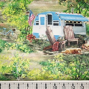 Timeless Treasures Forest Camping Trails CD1910 Fabric by the Yard//Piece