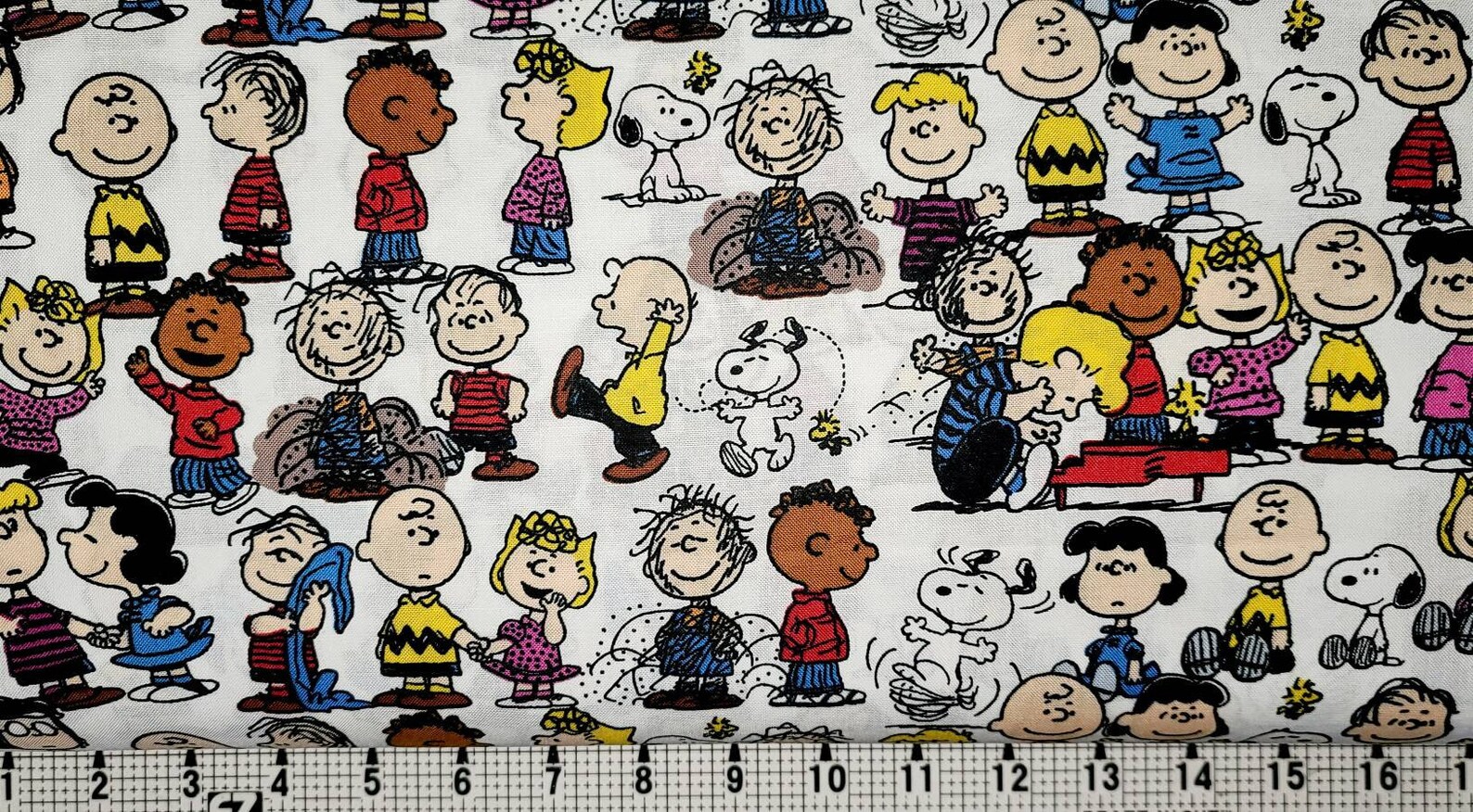Peanuts Gang Fabric by the Yard Etsy