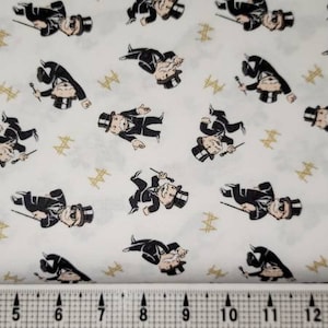 Camelot Fabrics Mr. Monopoly Toss Fabric by the Yard//Piece