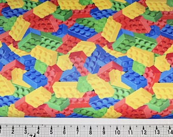 Mook Fabrics Building Blocks Colour Stack 143446 Stof op maat gesneden/stuk: