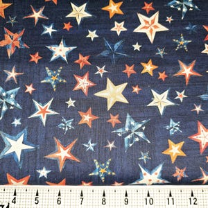 Quilting Treasures Patriotic Stars on Navy 2600-30871-N Fabric by the Yard//Piece