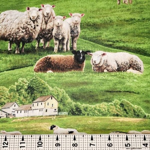 Elizabeth Studios Sheep 360 Fabric by the Yard//Piece