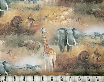 Springs Creative African Safari Scenic CP76179 Fabric by the Yard//Piece