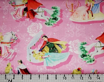 100% Cotton Fabric Springs Creative Disney Sleeping Beauty Aurora Princess Fairy 