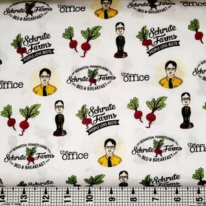 Camelot Fabrics The Office OFC Schrute Business 96090109JAS Fabric by the Yard//Piece