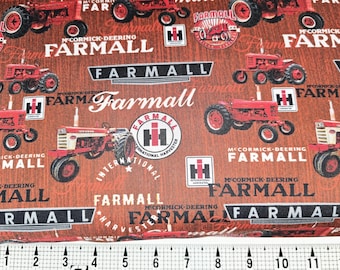 Combos de tractor Farmall de Sykel Enterprises 10542 Tela roja cortada a medida // Pieza
