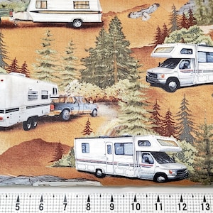 Blank Quilting Wilderness Trail Campers 2059 Fabric by the Yard//Piece