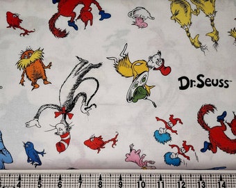 Robert Kaufman Feiern Seuss! 10790 Stoff Meterware//Stück