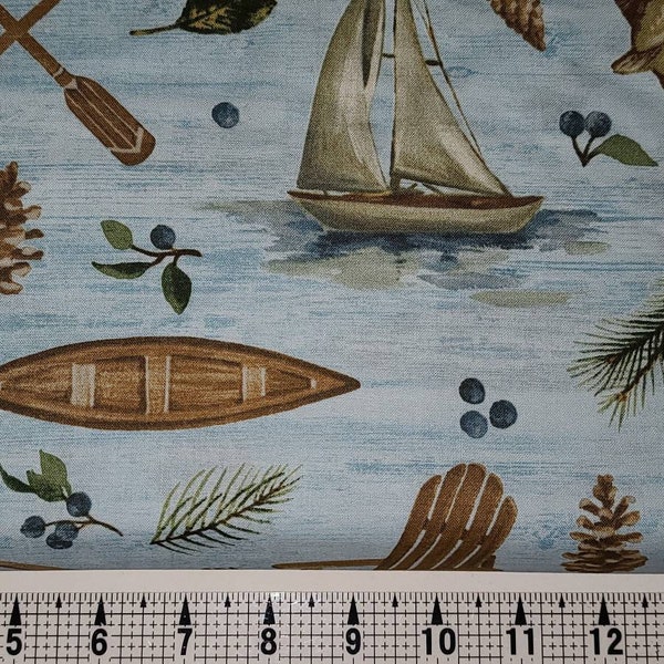 David Textiles Lakeside Retreat WA-5928-0C-2 Fabric by the Yard/Piece