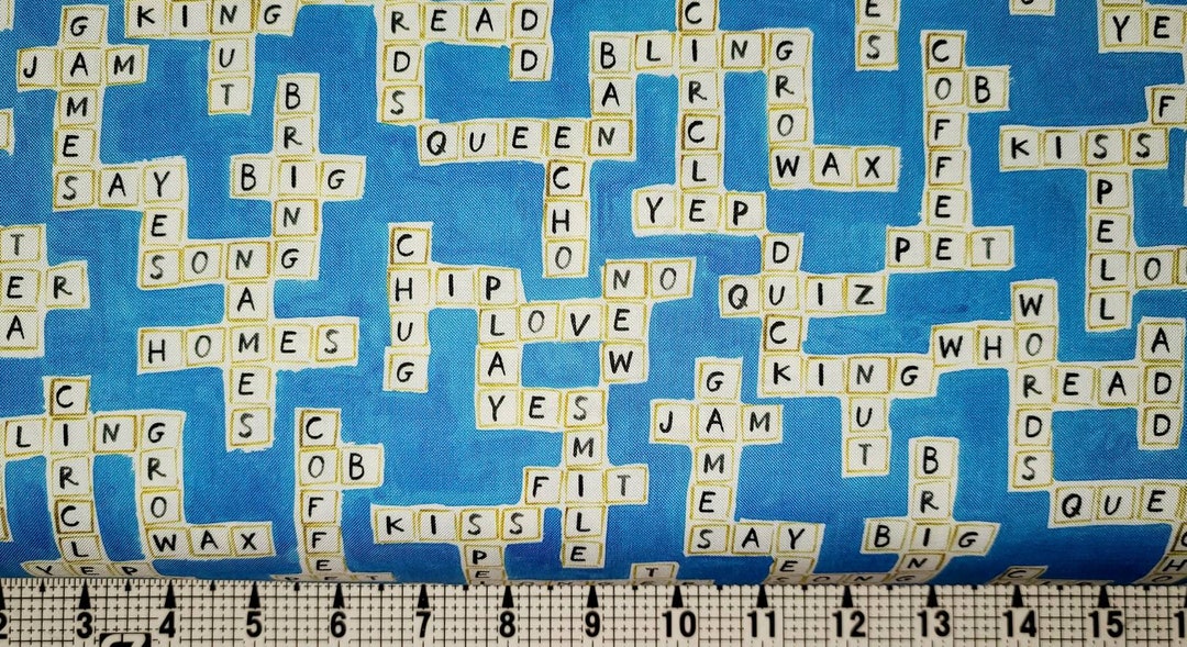 Dear Stella Crossword Puzzle STELLA DJL 1975 Fabric by the Yard/piece Dear Stella Crossword Puzzle STELLA DJL 1975 Fabric by the Yard/piece