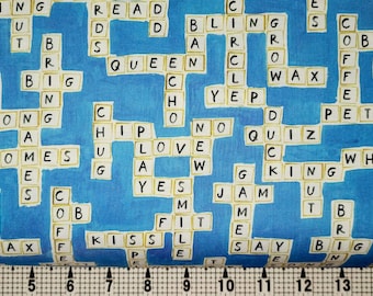 crossword fabric etsy crossword fabric etsy