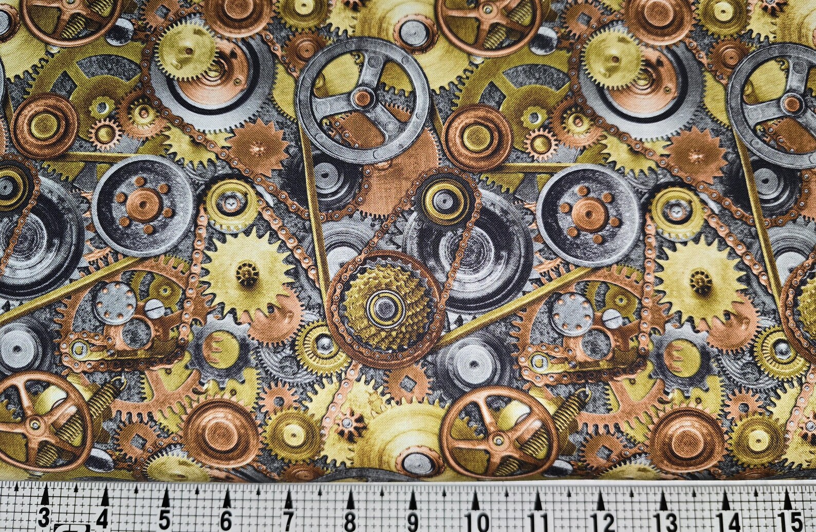 Blank Quilting Full Steam Ahead Gears 3928 Fabric by the Yard//piece - Etsy